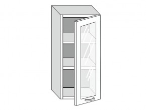 19.40.3 Шкаф настенный (h=913) на 400мм с 1-ой стекл. дверцей в Радужном - raduzhnyj.магазин96.com | фото