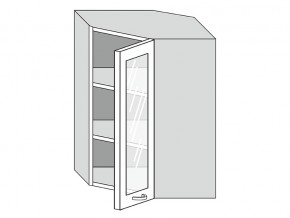 19.60.3у Шкаф настенный (h=913) угловой на 600мм со стекл. дверцей в Радужном - raduzhnyj.магазин96.com | фото