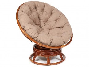 Кресло-качалка Papasan w 23/01 B с подушкой Pecan, экошерсть Коричневый в Радужном - raduzhnyj.магазин96.com | фото