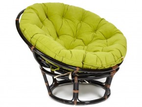 Кресло Papasan 23/01 W с подушкой Antique brown, флок Олива в Радужном - raduzhnyj.магазин96.com | фото