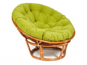 Кресло Papasan 23/01 W с подушкой Cognac, флок Олива в Радужном - raduzhnyj.магазин96.com | фото