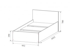Кровать одинарная (Без матраца 0,9*2,0) в Радужном - raduzhnyj.магазин96.com | фото